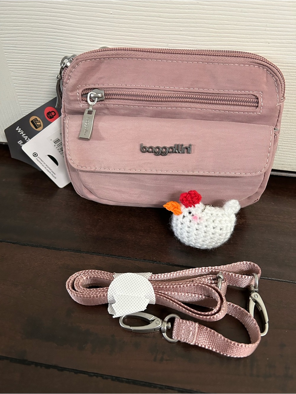 Baggallini Mini Crossbody with Multiple Pockets, Card Slots, Detachable Strap - Picture 3 of 11